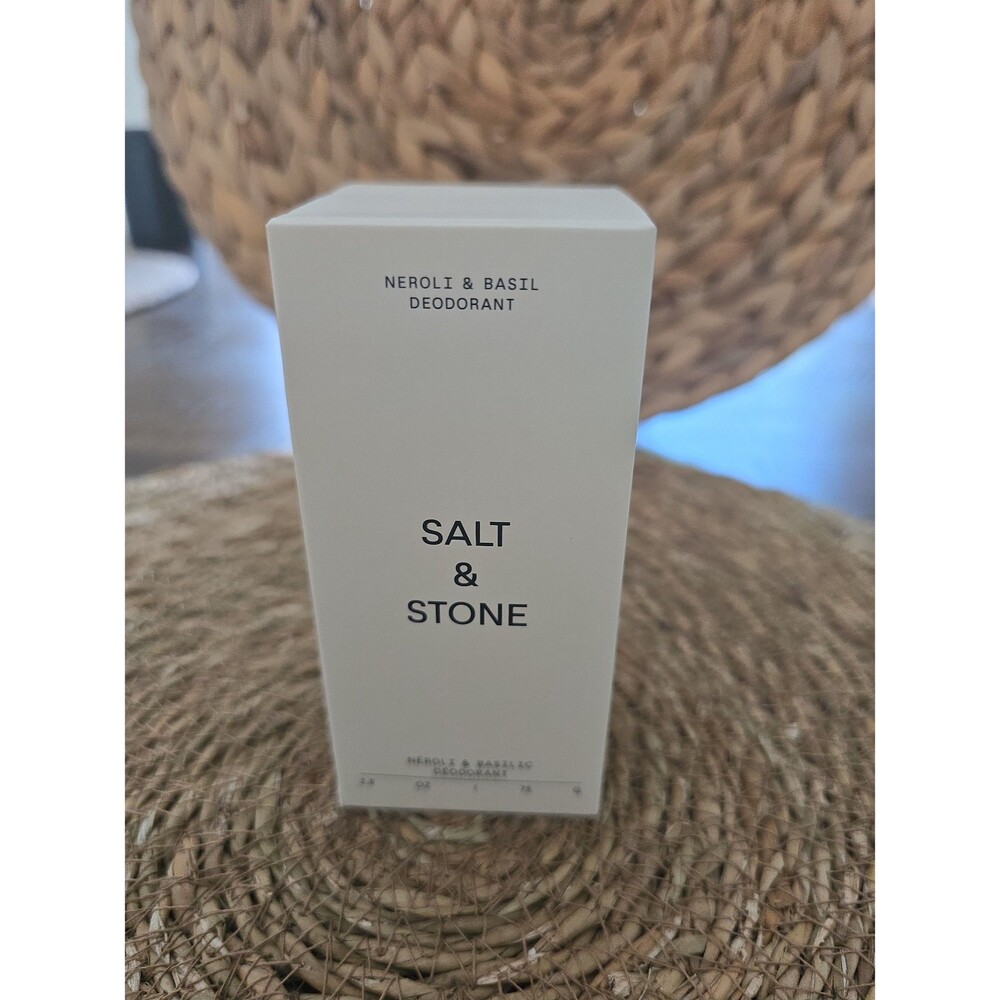 Salt and Stone Neroli & Basil Solid Stick Deodorant full size 2.6oz/75g. NEW